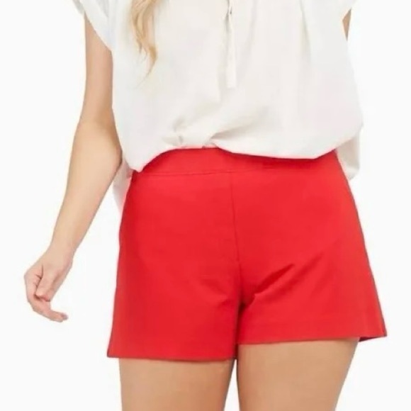 SPANX NWT Polished 4” True Red Shorts Size L - Picture 1 of 13
